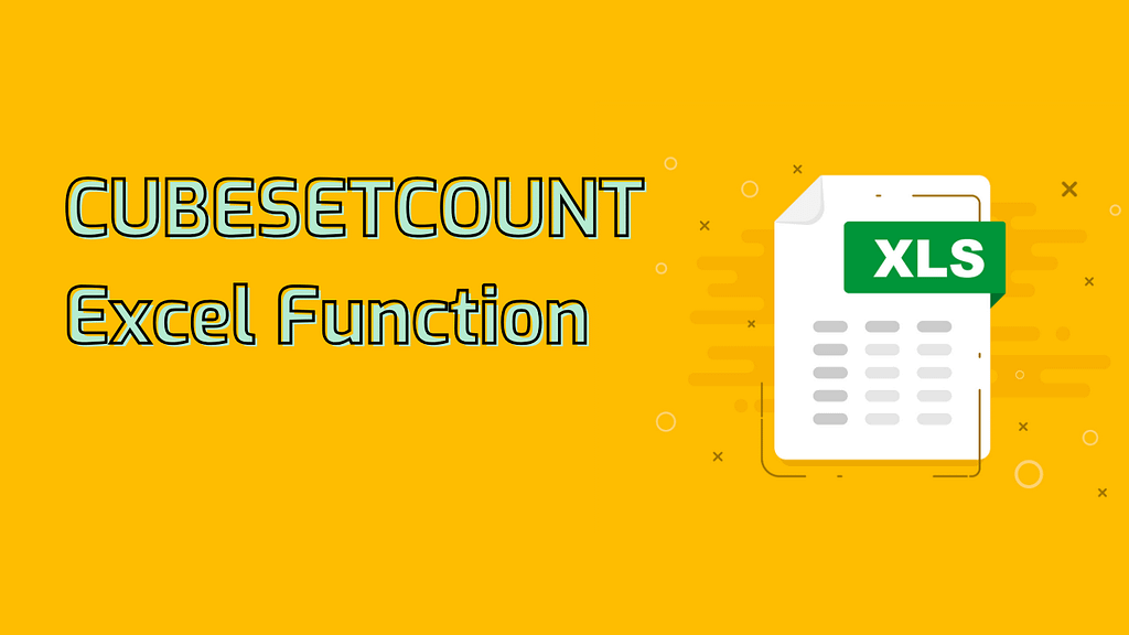 CUBESETCOUNT Excel Function