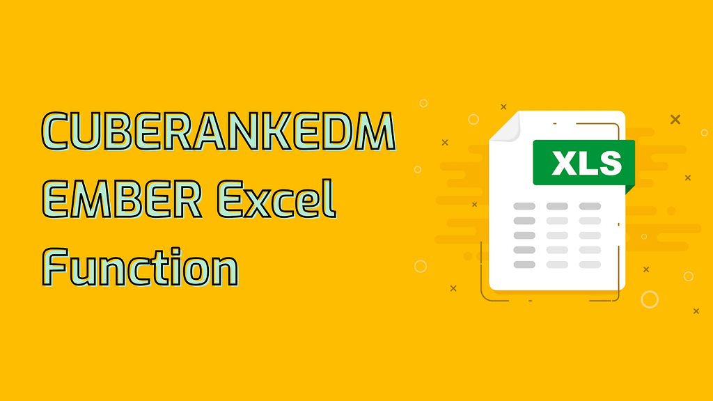CUBERANKEDMEMBER Excel Function