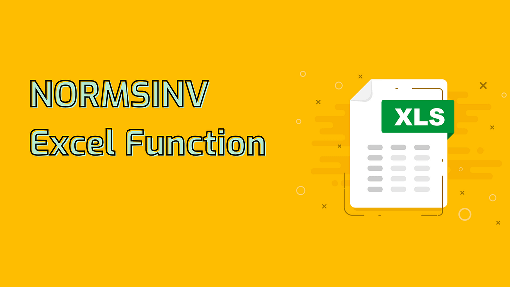 NORMSINV Excel Function