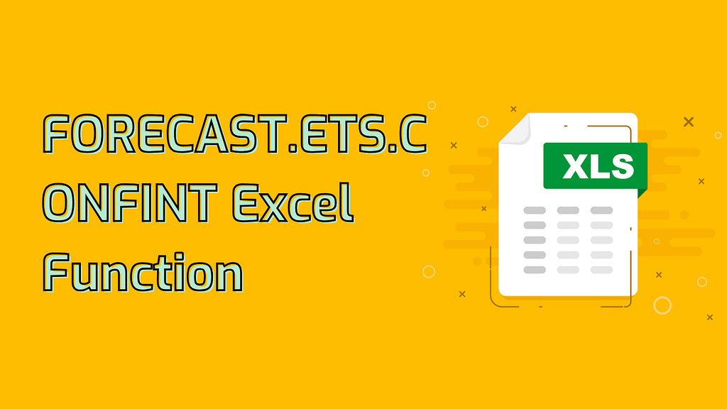 FORECAST.ETS.CONFINT Excel Function
