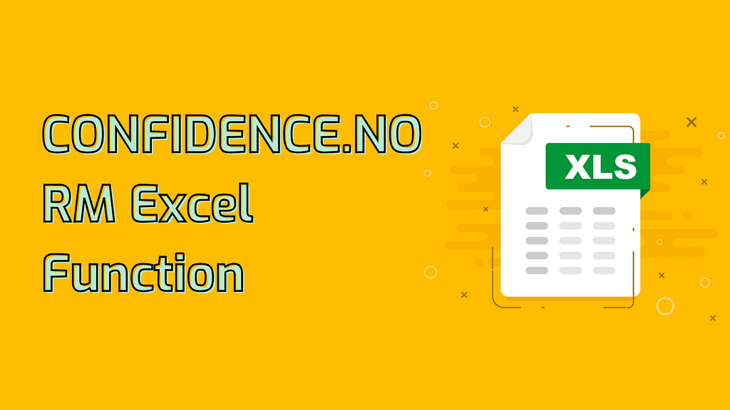 CONFIDENCE.NORM Excel Function